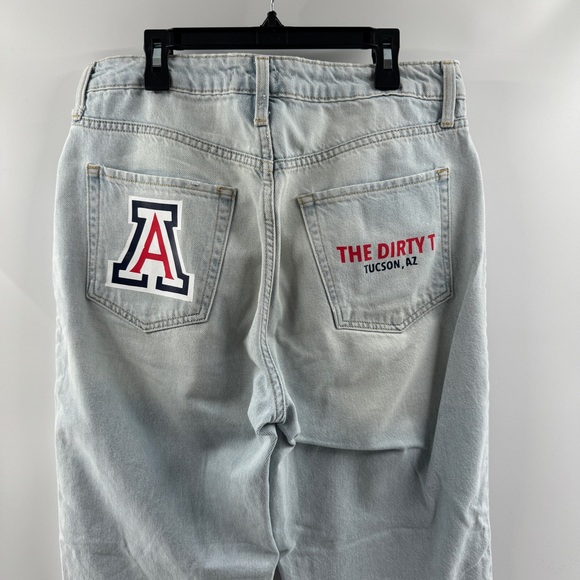 Custom One-of-a-Kind University of Arizona Mom Jeans – Forever 21 Light Wash - Picture 8 of 9